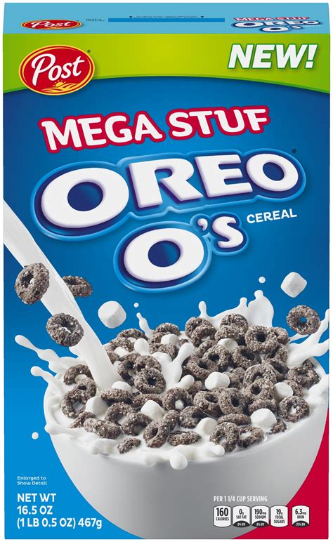 mega stuff oreo cereal.